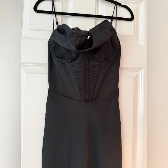 HOUSE OF CB 'Charmaine' Black Corset Maxi Dress/Size Small Cup A-C NWOT - Picture 5 of 7